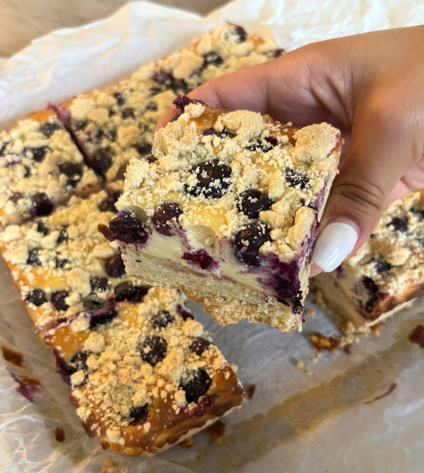 Gluten-Free Blueberry Cheesecake Bars