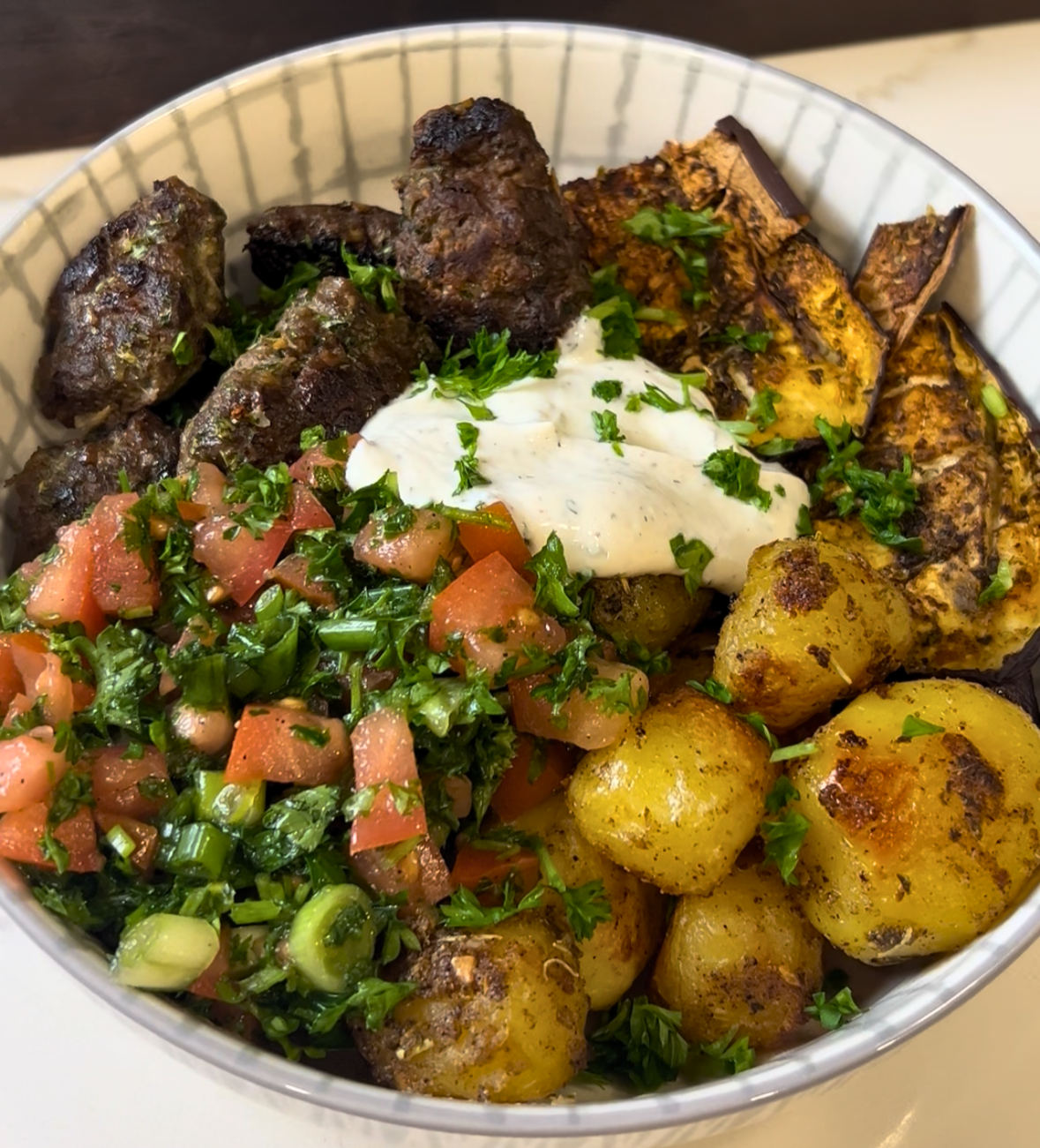 Middle Eastern Mini Kofta Bowl