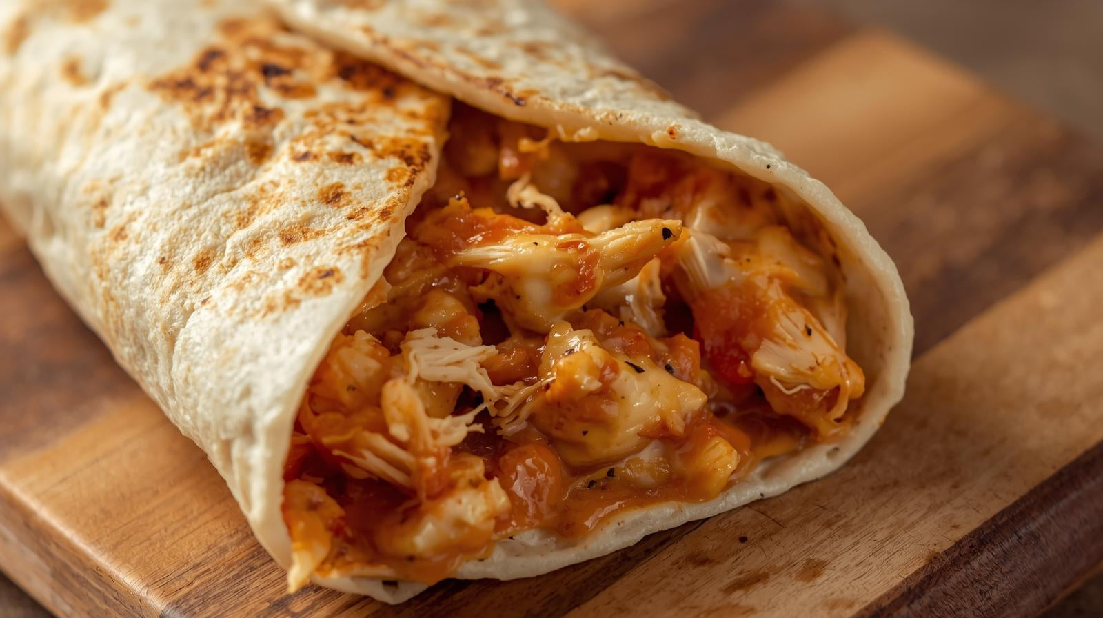 Creamy Tomato Chicken Burrito